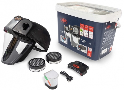 Sistem de respiratie cu presiune pozitiva, protectie la pulberi, JSP Powercap Active